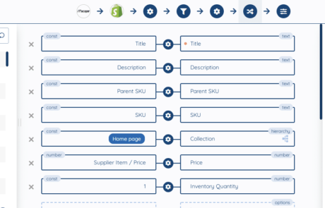 Screenshot aus der Schnittstellen-Anbindung Shopify>ITscope