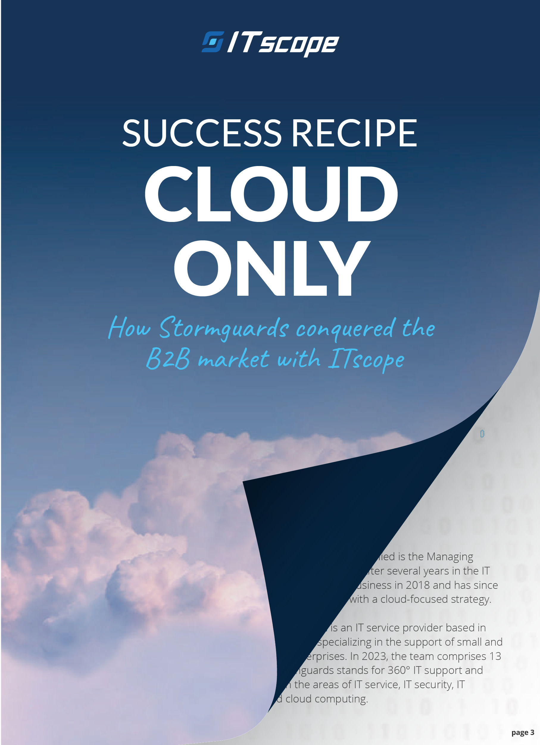 Success Recipe Cloud Only: ITscope Success Story with Stormguards